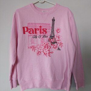 Paris City of Love Eiffel Tower With Roses from Messy Bun Just Chillin Size M